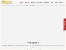 Tablet Screenshot of divulgetele.com